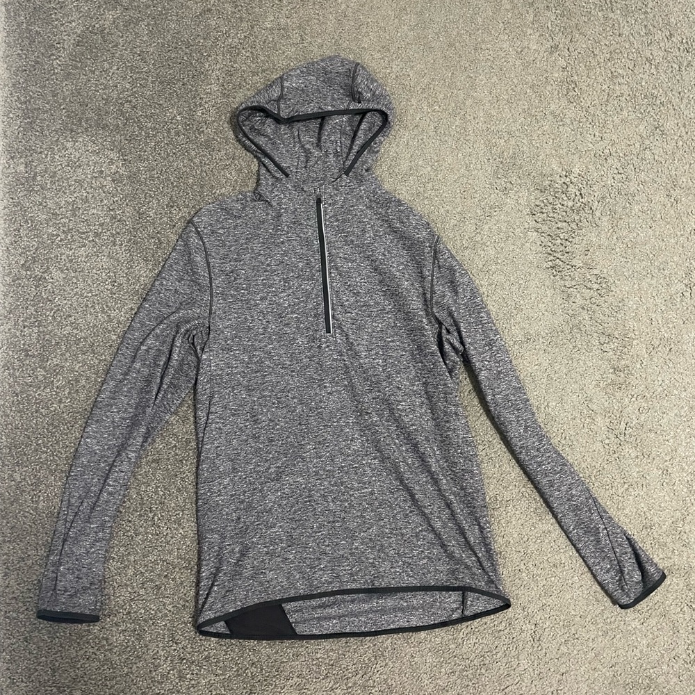 Mens Lululemon Surge Warm Quarter Zip Hoodie Long Sleeve Size M.